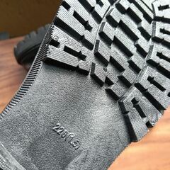 新品 22cm レディース ブーツ ブラック 厚底 シューズ サイドゴア 識別番号:【B150-S】の画像