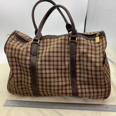 lasserre チェック柄 ボストンバッグ 旅行用 非対面取引可能の画像