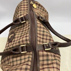 lasserre チェック柄 ボストンバッグ 旅行用 非対面取引可能の画像