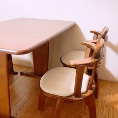 ニトリ ダイニングテーブル イス セットの画像
