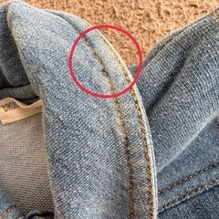 デニムロンパース 80cmの画像