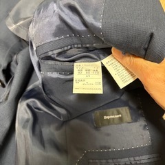 ツーパンツスーツ(紺色)の画像