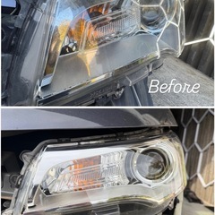 ヘッドライトコーティングの画像