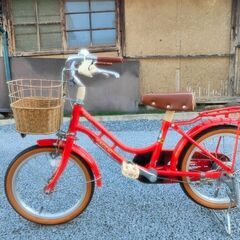 子供用自転車　16インチ　ブリジストン　ハッチ　補助輪ありの画像