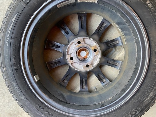 アルミ付スタッドレス4本 155/65/R14