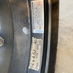 アルミ付スタッドレス4本 155/65/R14の画像