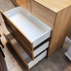 ニトリ 4段チェスト ローチェスト クエス80-4 定価29,990円 横幅80cm奥行41.5cm 高さ91.6cm★買取帝国 志木店の画像