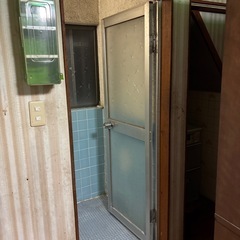 建具　ドア　アルミ　ガラス　レトロの画像