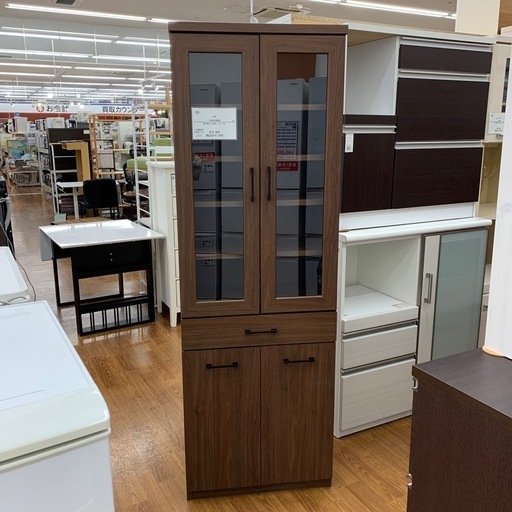 【軽トラ無料貸し出し】【ニトリ】【2枚扉食器棚】【トレファク所沢店】