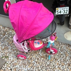 ミニーちゃん三輪車の画像