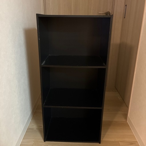 カラーボックス黒 (さおりん) 宮の沢の収納家具《棚、シェルフ》の中古