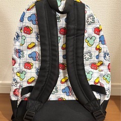 【定価3,300円】美品 ミッキー リュックサック ウィンドウペン柄 ディズニーストア限定の画像