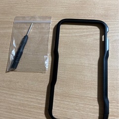 iPhoneX アルミニウム製カバー　ブラック 新品未使用品の画像