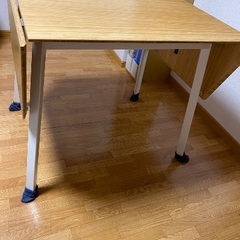 【決まりました】IKEA PS2012 ドロップリーフテーブル イス2個セットの画像