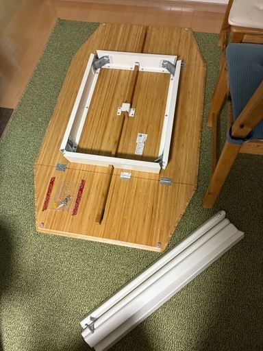 IKEA PS2012 ドロップリーフテーブル イス2個セット (すだち) 新倉敷の