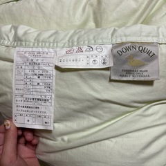 【お値下げ中】羽毛布団　ダブルサイズの画像