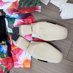 GUCCI ストラップシューズ　グッチ スリッポン "ダブリンブルー　サンダルの画像