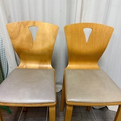 ダイニング カウンター チェア 2脚セットの画像