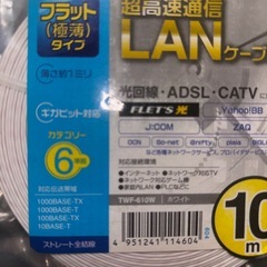 LANケーブル（フラット　10m）の画像