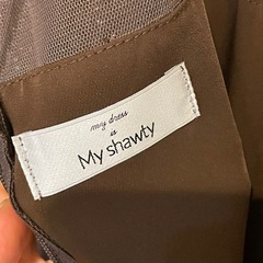 My shawty ブラウンロングドレスの画像