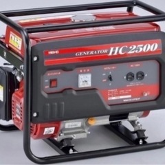 【未使用品】ワキタ MEIHO AVR式ガソリン発電機(60Hz) HC2500-6 奥行59×高さ48.5×幅43cm の画像