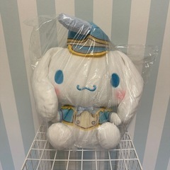 新品 シナモロール いちご新聞613号コラボレーションBIGぬいぐるみ　サンリオの画像