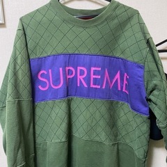  supreme 17AW zig zag stitch panel crewneck L  明日24日まで！の画像