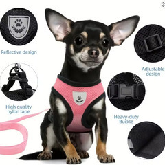 【1】ペット用リュック型キャリーバッグ／ハーネス　小型犬・猫におすすめの画像