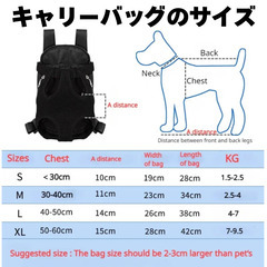 【1】ペット用リュック型キャリーバッグ／ハーネス　小型犬・猫におすすめの画像