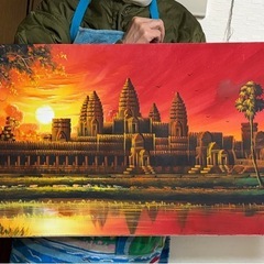 アンコールワット風景画の画像