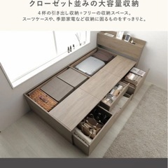 ベッド ニトリ マットレス付きの画像