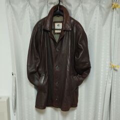 値下げしました、ラムスキンハーフコート美品の画像