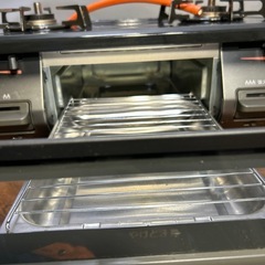 ★★美品★★ リンナイ2口 都市ガス ガスコンロ KGDM67BKR 魚焼未使用、管理番号924の画像