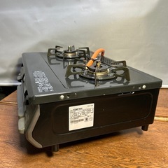 ★★美品★★ リンナイ2口 都市ガス ガスコンロ KGDM67BKR 魚焼未使用、管理番号924の画像