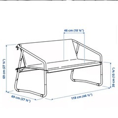 IKEA ベンチ　ソファの画像
