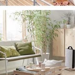 IKEA ベンチ　ソファの画像
