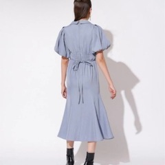 美品　レディアゼル　ボリューム襟付きワンピース　マーメイドワンピの画像