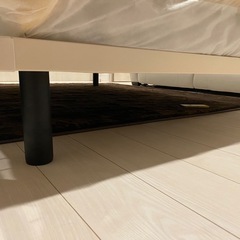 【美品】　ニトリ　ダブルベッド　フレーム付きの画像