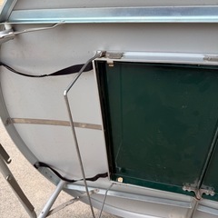 希少 コールマン オーバル BBQ テーブル Coleman コンロセットの画像