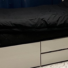 ベッド ニトリ マットレス付きの画像