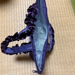 新品未使用フリルの手持ちランチトートバッグの画像