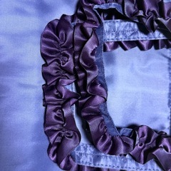 新品未使用フリルの手持ちランチトートバッグの画像