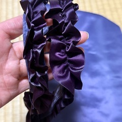 新品未使用フリルの手持ちランチトートバッグの画像