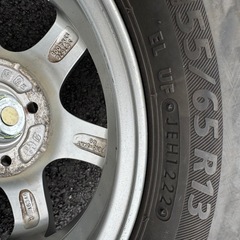 155／65／14アルミホィール　タイヤ4本セットの画像