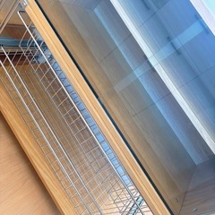 無印良品  ステンレスユニットシェルフ ガラス引き戸付の画像