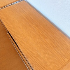 無印良品  ステンレスユニットシェルフ ガラス引き戸付の画像