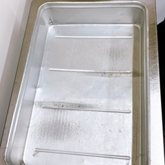 【お譲りの方決まりました】業務用 大型角アルミ バット 揚げ物入れ等の画像