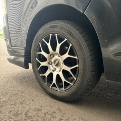 【お話し中】スタッドレス付きアルミ4本　　ハイエース17インチの画像
