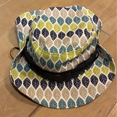 葉っぱ柄 サファリハット アドベンチャーハット マルチカラーの画像