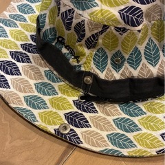 葉っぱ柄 サファリハット アドベンチャーハット マルチカラーの画像